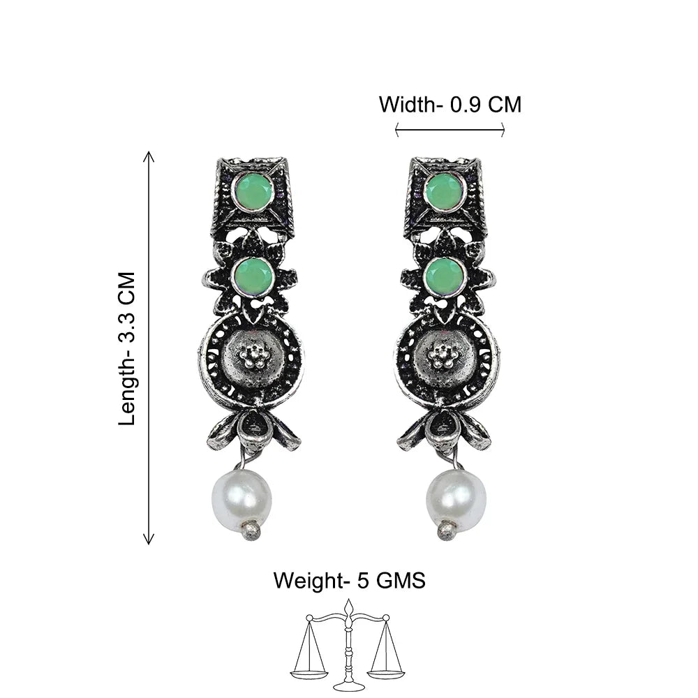 Kalash Kamal earring Wonderful wildflower oxidised stud earrings Combo
