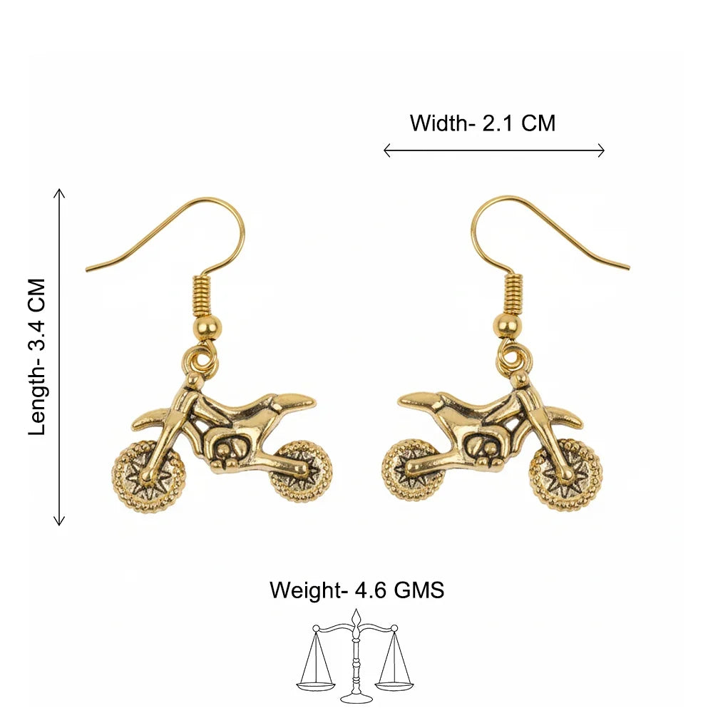 Peacock glow stone studded dangler & Biker Babe dangler Combo set