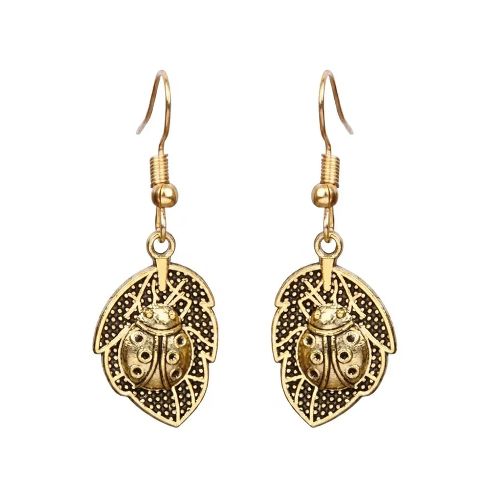 Royal Triple Bell Layered Jhumka Earring (Black) Beetle bling dangler earrings Combo set
