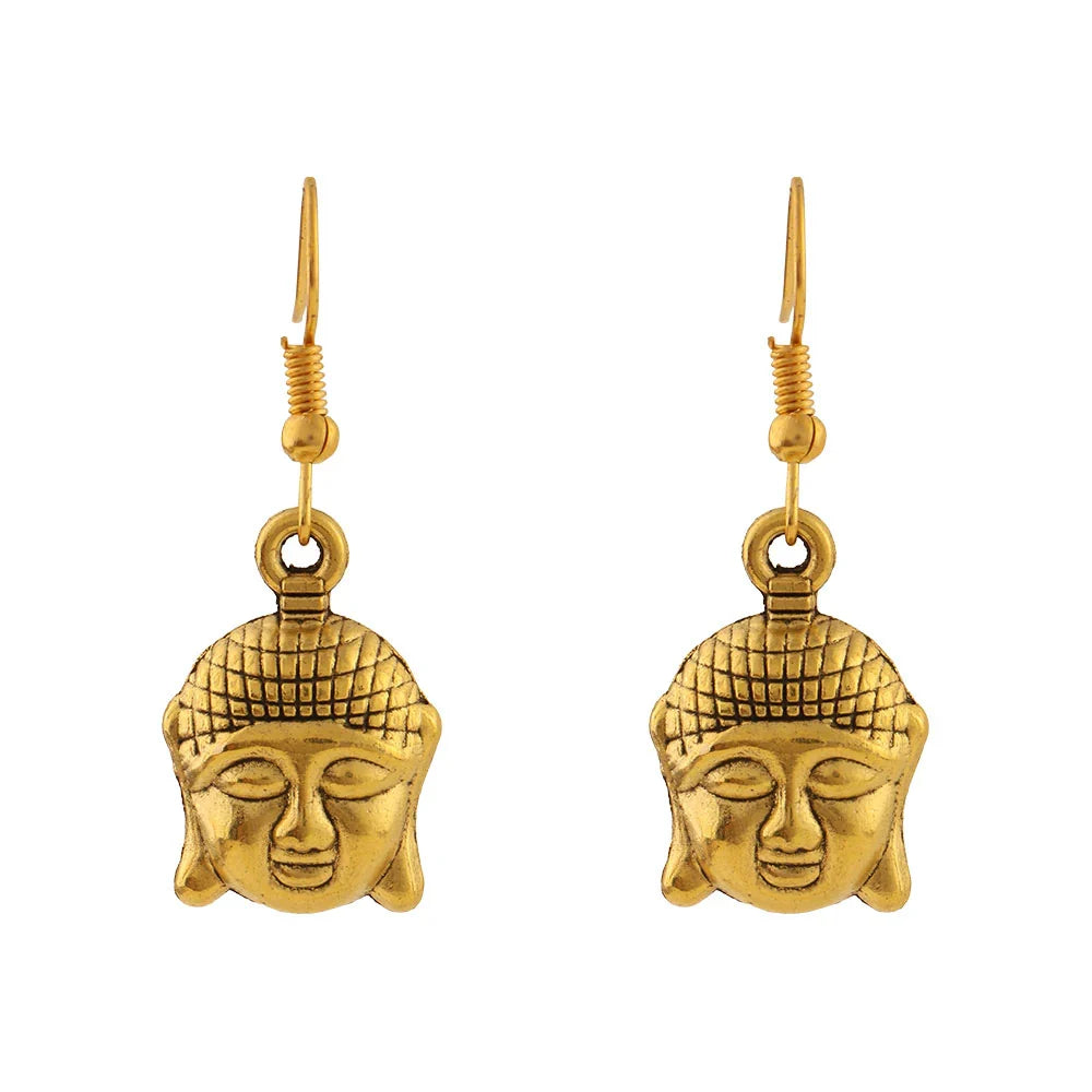 Carved Charm Dangler earrings (White) Devine aura dangler earrings Combo set