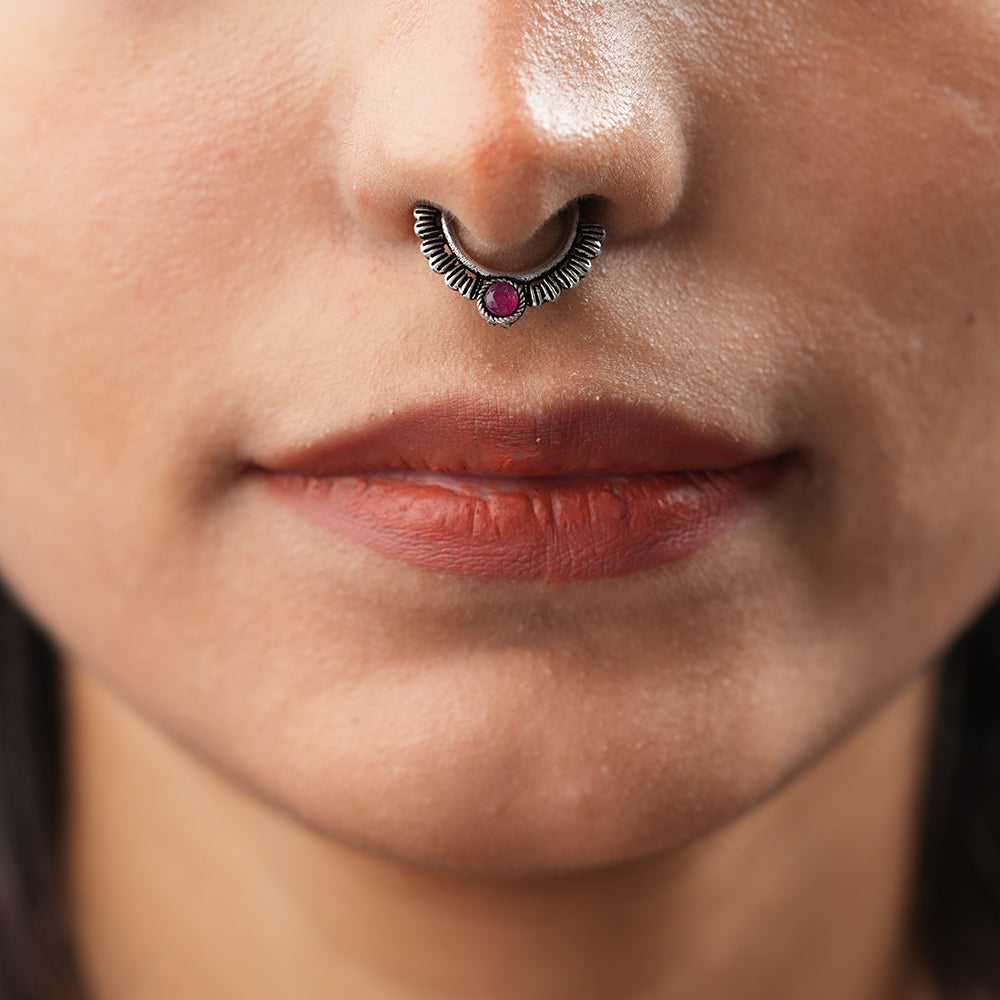 Stone Studded Beautiful Septum