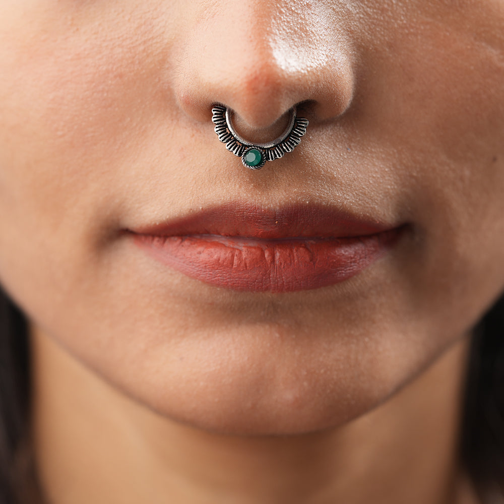 Stone Studded Beautiful Septum