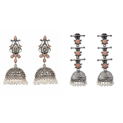 Kalash Kamal earring  Royal Triple Bell Layered Jhumka Earring Combo set
