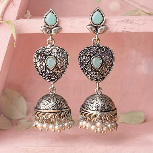 Bling & Swing Jhumka Earring (Mint)