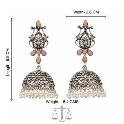 Kalash Kamal earring (Light Orange) Ba Ba dangler earrings Combo set