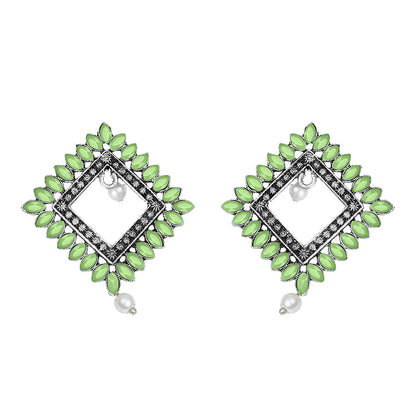 Sass Stone stud earrings (Pista)