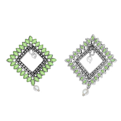 Sass Stone stud earrings (Pista)