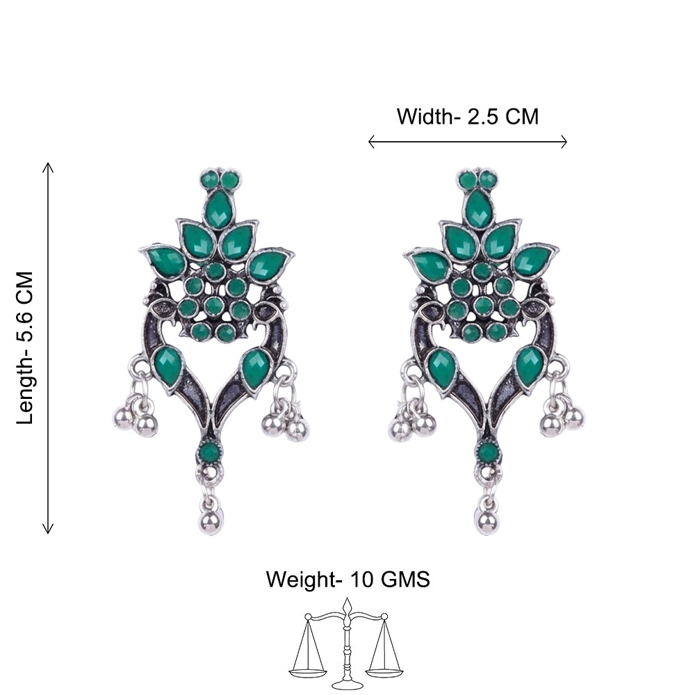 Tint and Twinkle  earrings (Green)