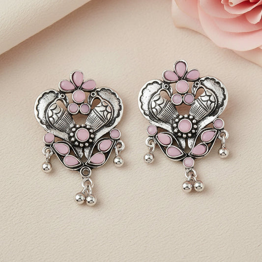 Bulbul Bling Party Studds earrings (Baby Pink)