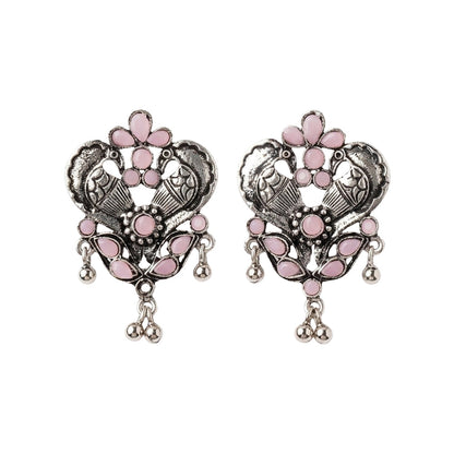 Bulbul Bling Party Studds earrings (Baby Pink)