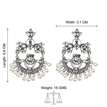 Carved Charm Dangler earrings (White) Camel dangler earrings Combo set