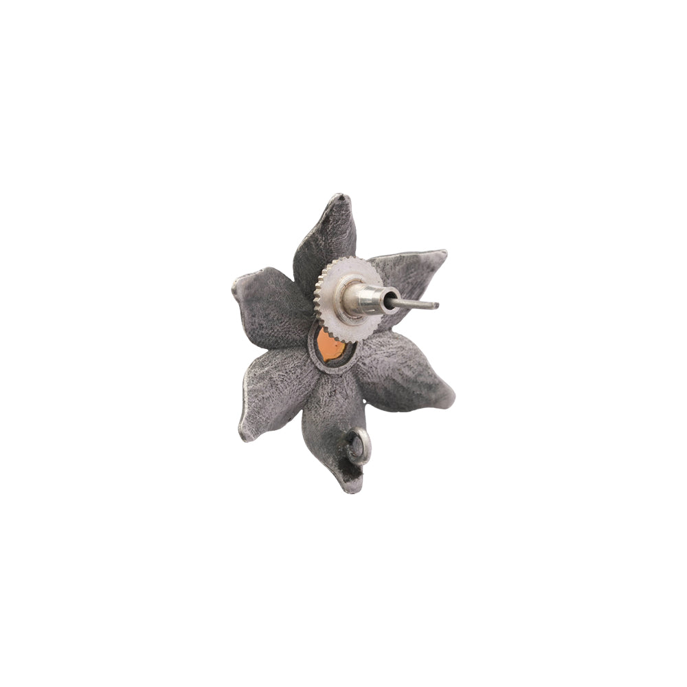 Minima-lily stud earrings (Light Orange)