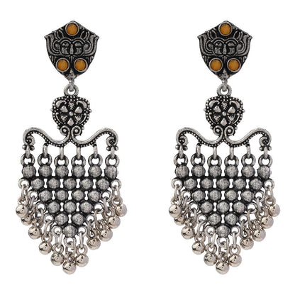Chan-Chan ghunghroo dangler earring (Yellow)