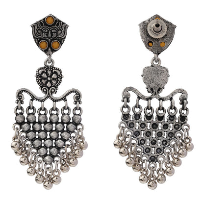 Chan-Chan ghunghroo dangler earring (Yellow)