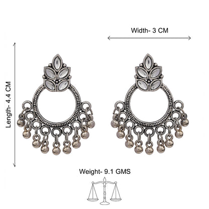 Fine Shine stud earrings (White)