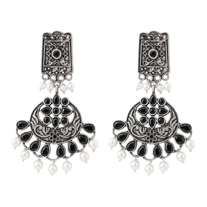 Charming Chandni Dangler earring (Black)
