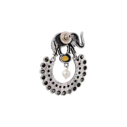 Elephant Arc dangler earrings (Yellow)