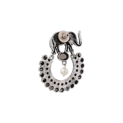 Elephant Arc dangler earrings (Grey)