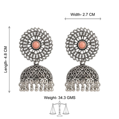 Jhilmil jhumki earring (Light Orange)