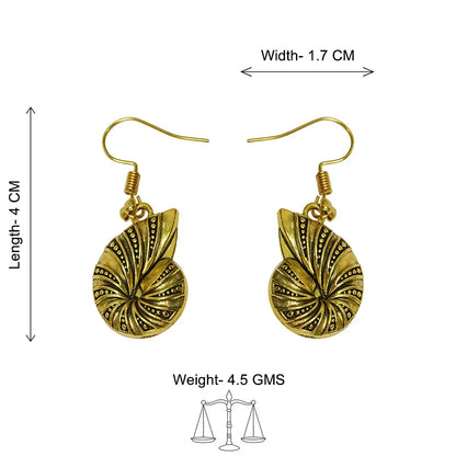 Kalash Kamal earring (Light Orange) Conch Glow dangler earrings Combo set