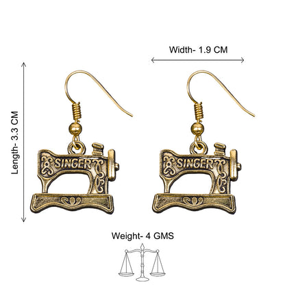 Royal Triple Bell Layered Jhumka Earring (Black) Taylor dangler earrings Combo set