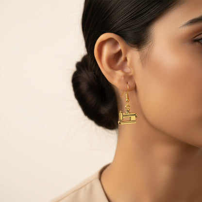Royal Triple Bell Layered Jhumka Earring (Black) Sew-chic dangler earrings Combo set