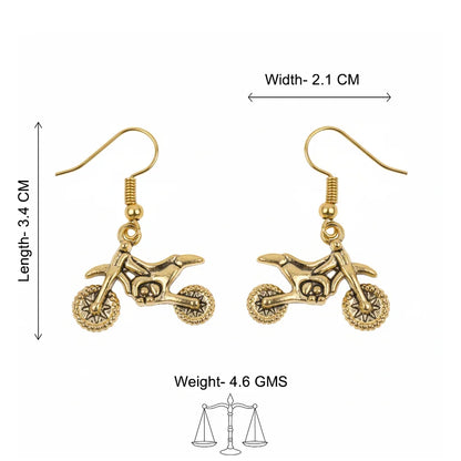 Peacock glow stone studded dangler & Biker Babe dangler Combo set