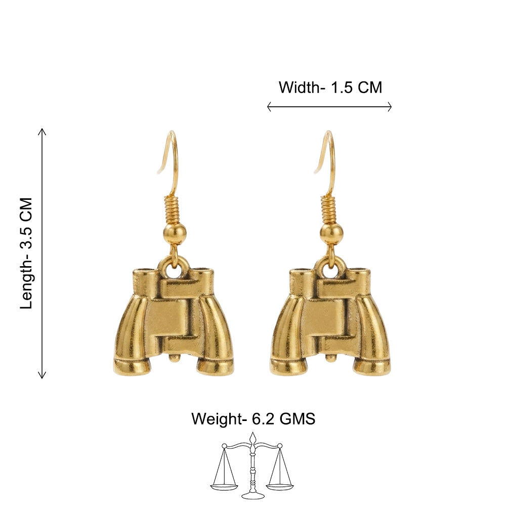 Carved Charm Dangler earrings (White) Eyeconic dangler earrings Combo set
