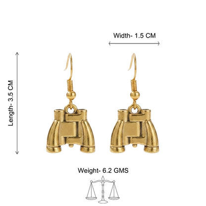 Carved Charm Dangler earrings (White) Eyeconic dangler earrings Combo set