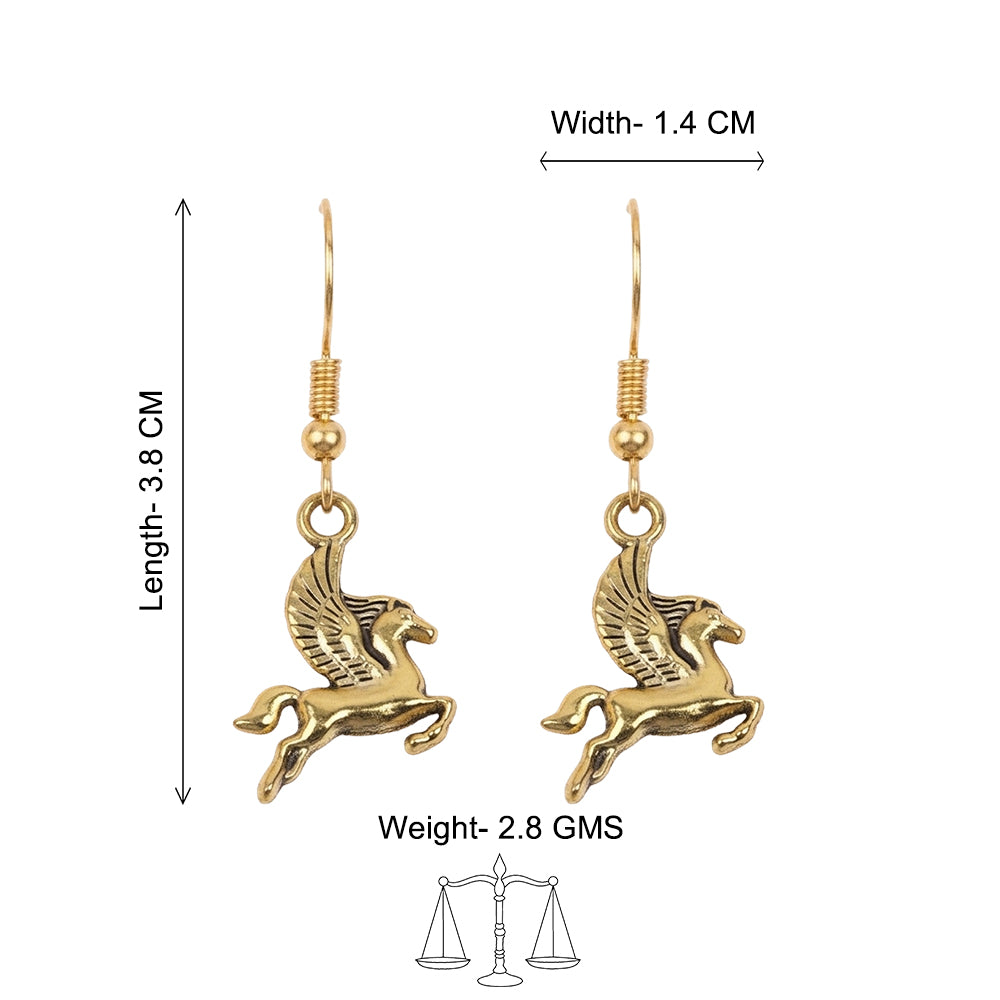 Royal Triple Bell Layered Jhumka Earring (Black) Winged Glam dangler earrings Combo set