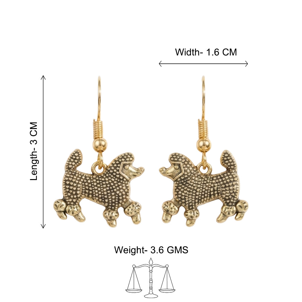 Carved Charm Dangler earrings (White) Pawfect spark dangler earrinngs Combo set