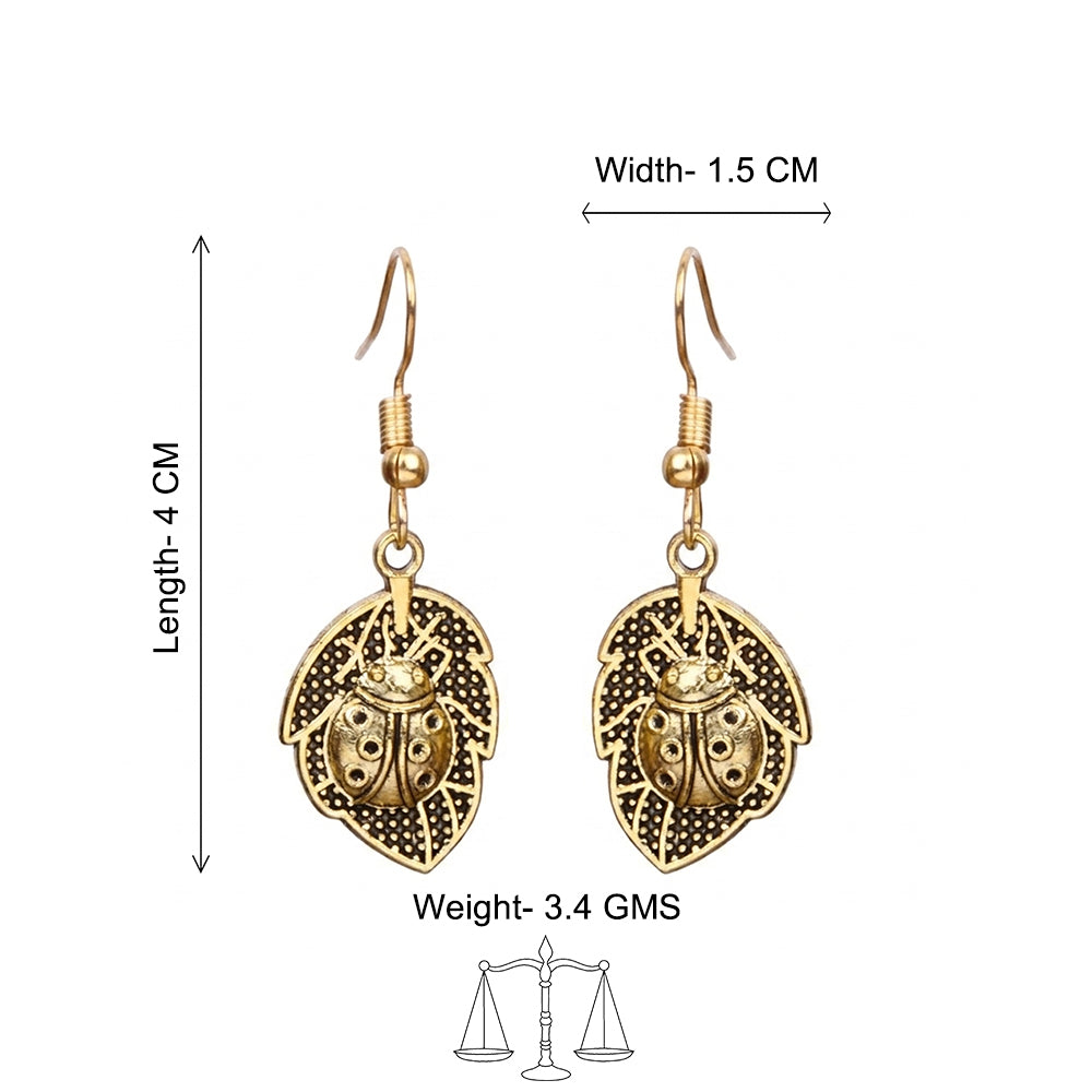 Royal Triple Bell Layered Jhumka Earring (Black) Beetle bling dangler earrings Combo set