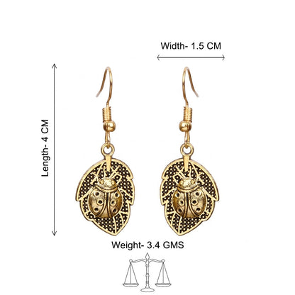 Royal Triple Bell Layered Jhumka Earring (Black) Beetle bling dangler earrings Combo set