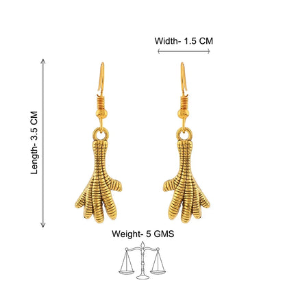 Kalash Kamal earring (Light Orange) Talon twist dangler earrings Combo set