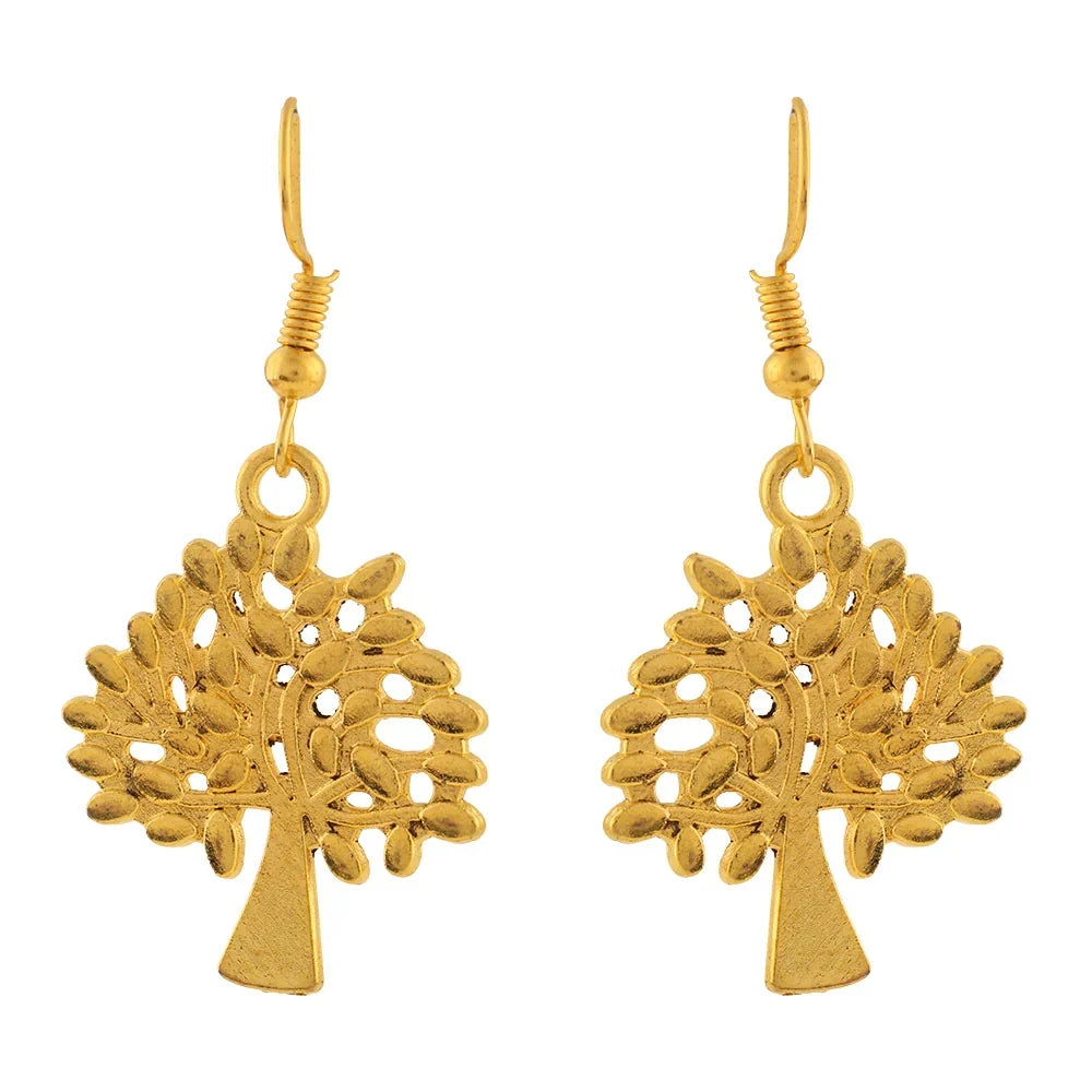 Carved Charm Dangler earrings (White) Eternal roots dangler earrings Combo set