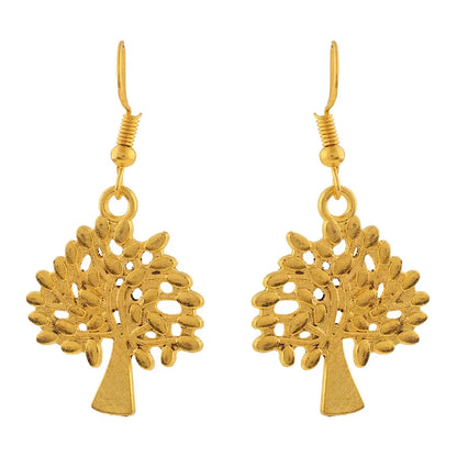 Carved Charm Dangler earrings (White) Eternal roots dangler earrings Combo set