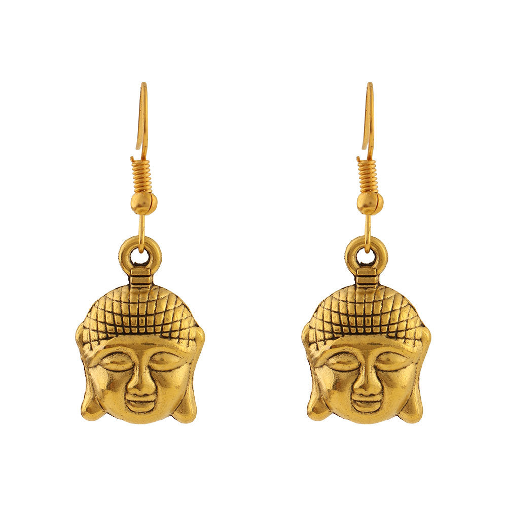 Carved Charm Dangler earrings (White) Devine aura dangler earrings Combo set