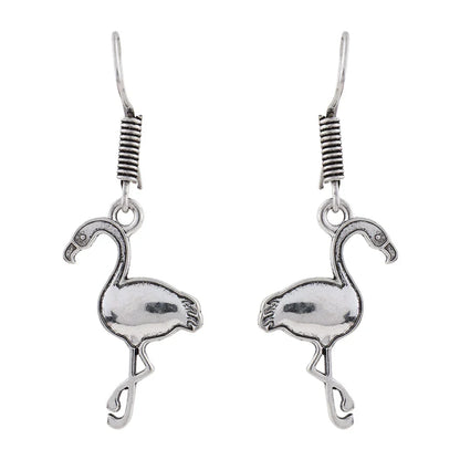 Carved Charm Dangler earrings (White) Tropical Elegance dangler earrings (Silver) Combo set