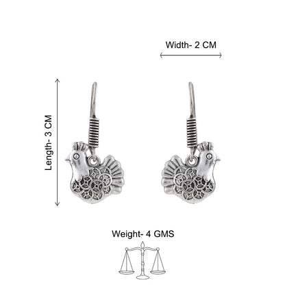 Peacock glow stone studded dangler & Rooster radiance dangler Combo set