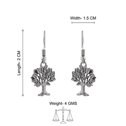 Kalash Kamal earring  Roots of elegance dangler earrings (Silver) Combo set
