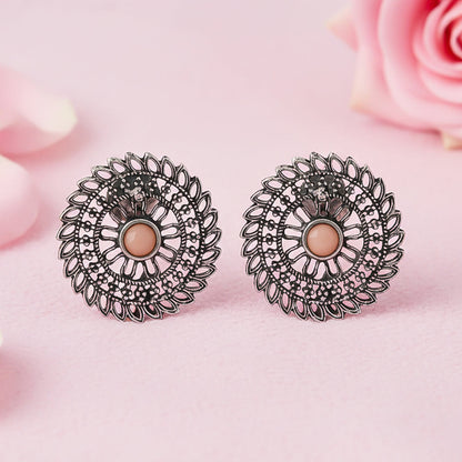 Charming Chakra stud earrings (Light Orange)