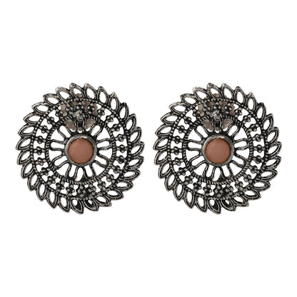 Charming Chakra stud earrings (Light Orange)