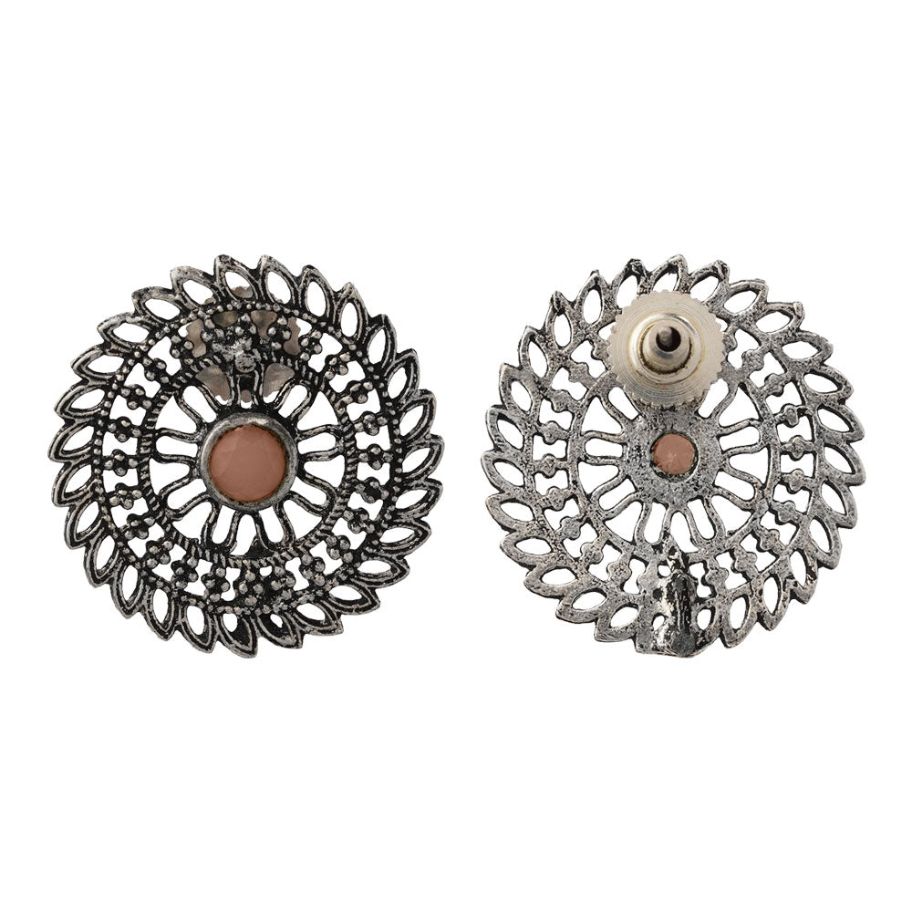Charming Chakra stud earrings (Light Orange)