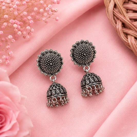 Antique Beaded Jhumka Earrings