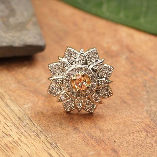 Zirconia Adjustable Ring