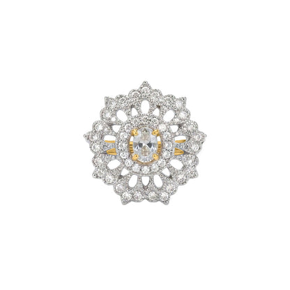 Flower chic zirconia rings