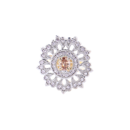 Flower chic zirconia rings