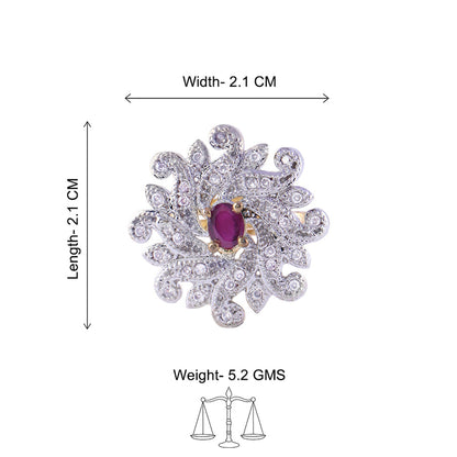 Twirl swirl zirconia rings
