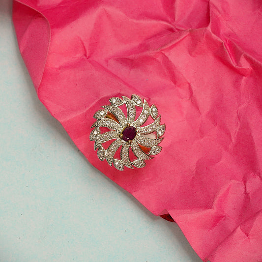 Blooming Grace zirconia rings