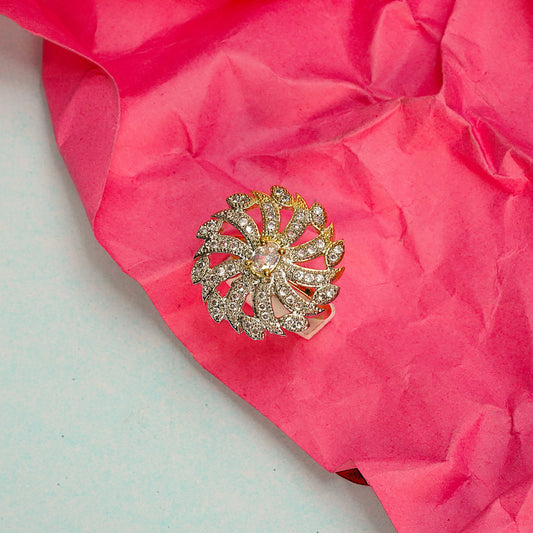 Blooming Grace zirconia rings